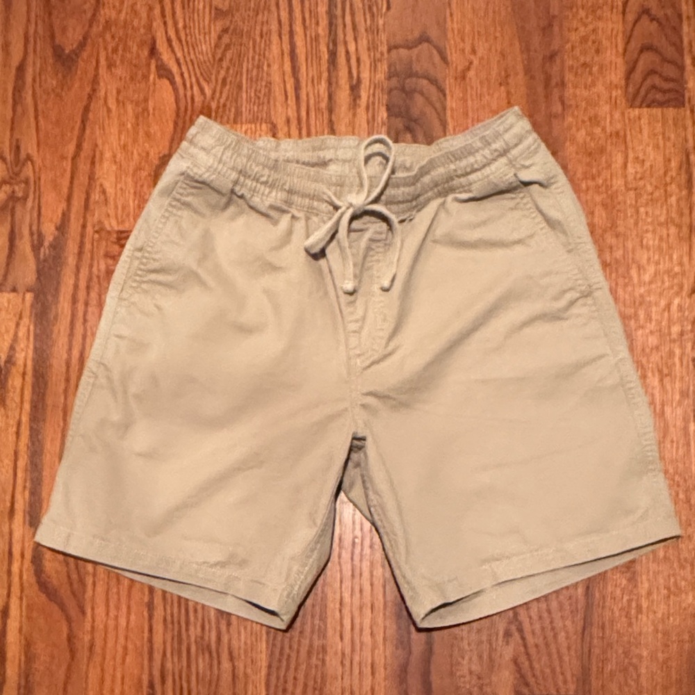 Vans Off The Wall Beige Khaki Chino Shorts 100% Cotton Men's Medium 7" Inseam